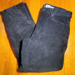 Old Navy Men's Straight Built-In Flex Corduroy Pants 30x30 Black